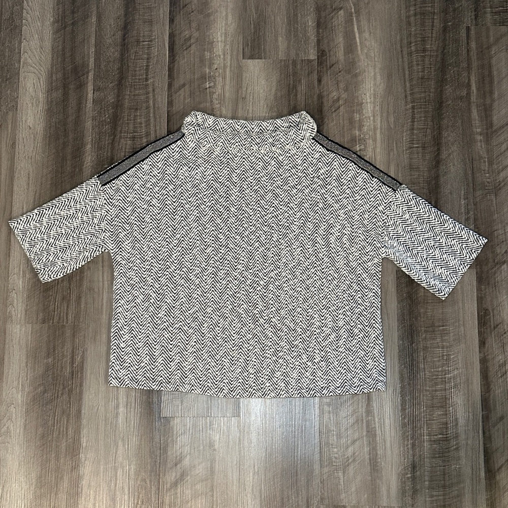 Zenergy by Chico’s Chevron Stud Embellished Funnel Neck Sweater - 1 (Medium/8)